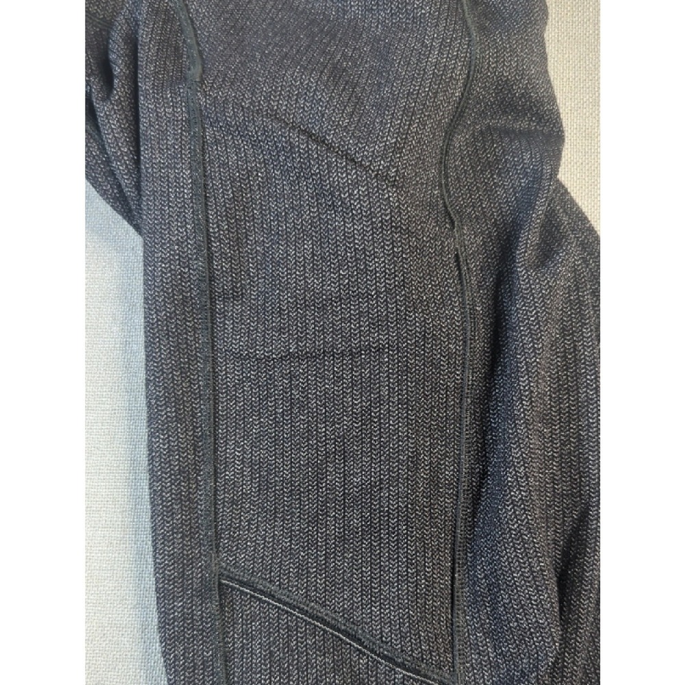 Lululemon Black Heather Ribbed Leggings High Rise Pockets Athletic - Picture 4 of 11